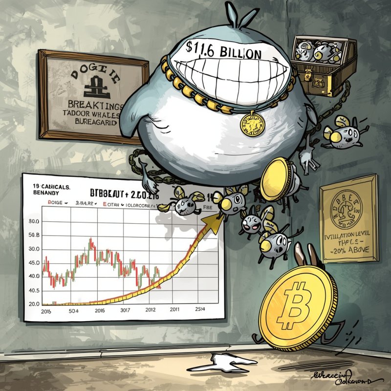 Dogecoin Whales Accumulate Record Holdings as DOGE Eyes 20% Rally