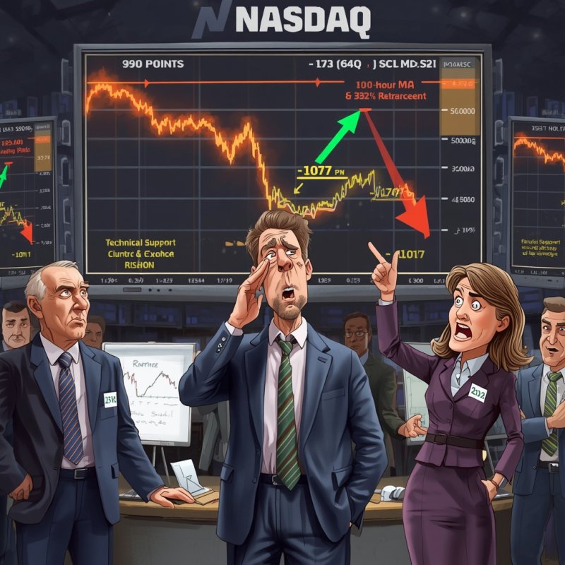Nasdaq Bounces Sharply From Key Technical Support Zone After Steep Intraday Selloff