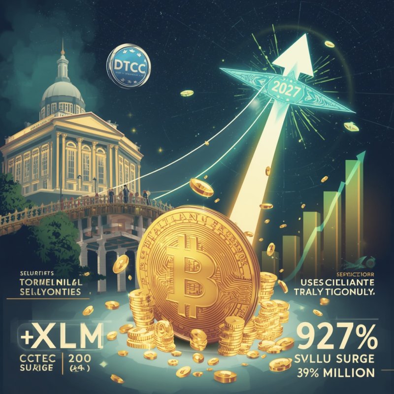 DTCC's Plan to Link Tokenized Securities Platform to Stellar Sends XLM Surging 20% With 927% Volume Spike